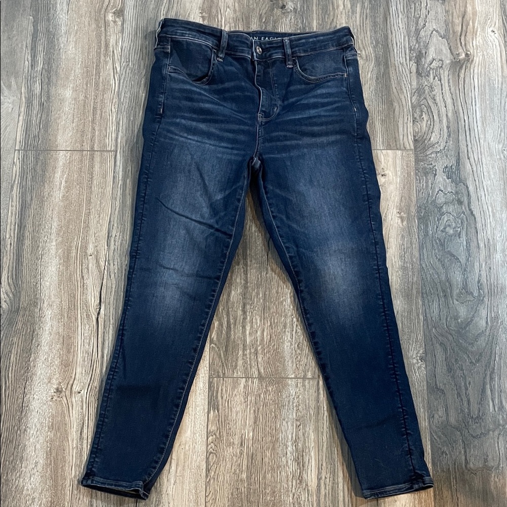 American Eagle Outfitters Dark Blue Women's Skinny Jeans